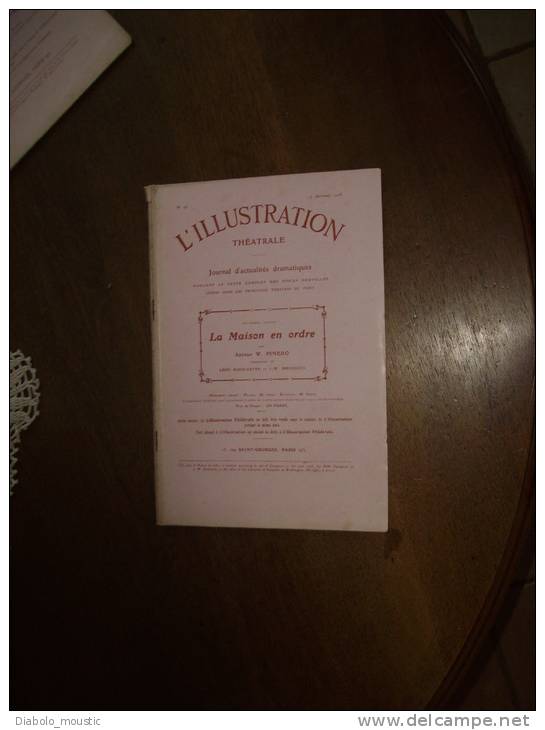 N° 96 Du 17.10.1908       L ' ILLUSTRATION THEÂTRALE      LA MAISON EN ORDRE - Franse Schrijvers