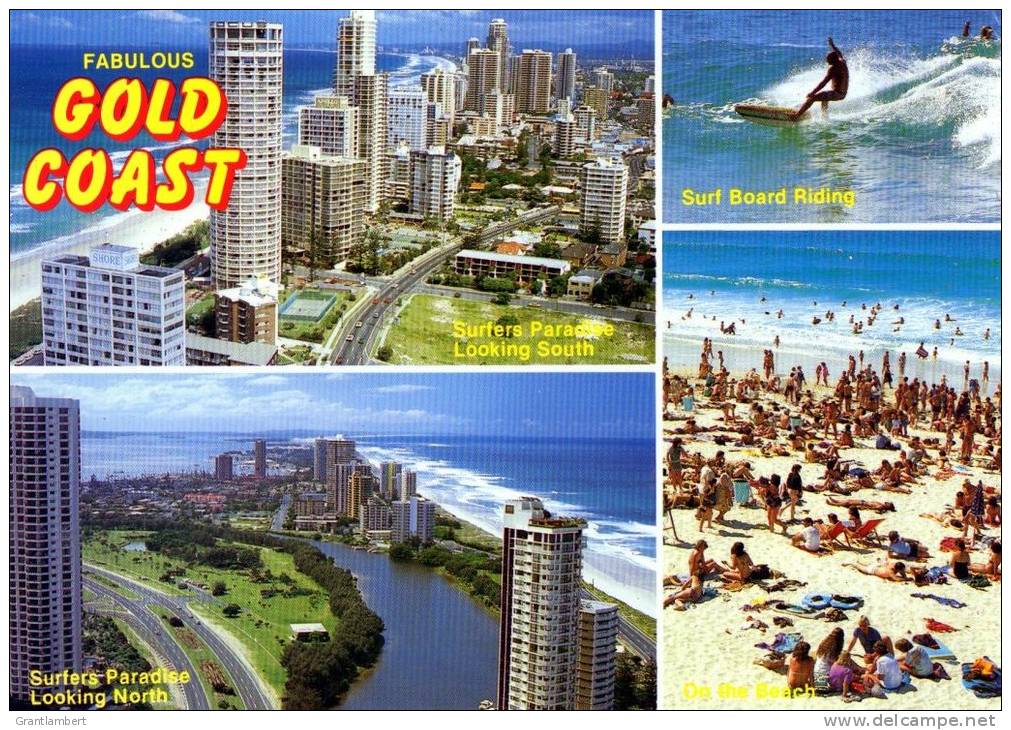 Fabulous Gold Coast Looking North And South Used 1986 - Gold Coast