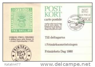 Sweden , 1980. Frimarket, . Anniv.  - Circulated Postal Stationary, - Ganzsachen
