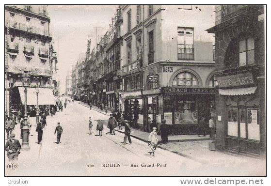 ROUEN 100 RUE GRAND PONT (CAFE DES ARTS ET ANIMATION) - Rouen