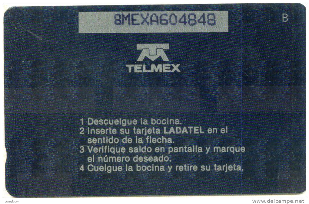 MEXICO MX-M-04Af-LADATEL NARANJA-CN.8MEXA - Mexique