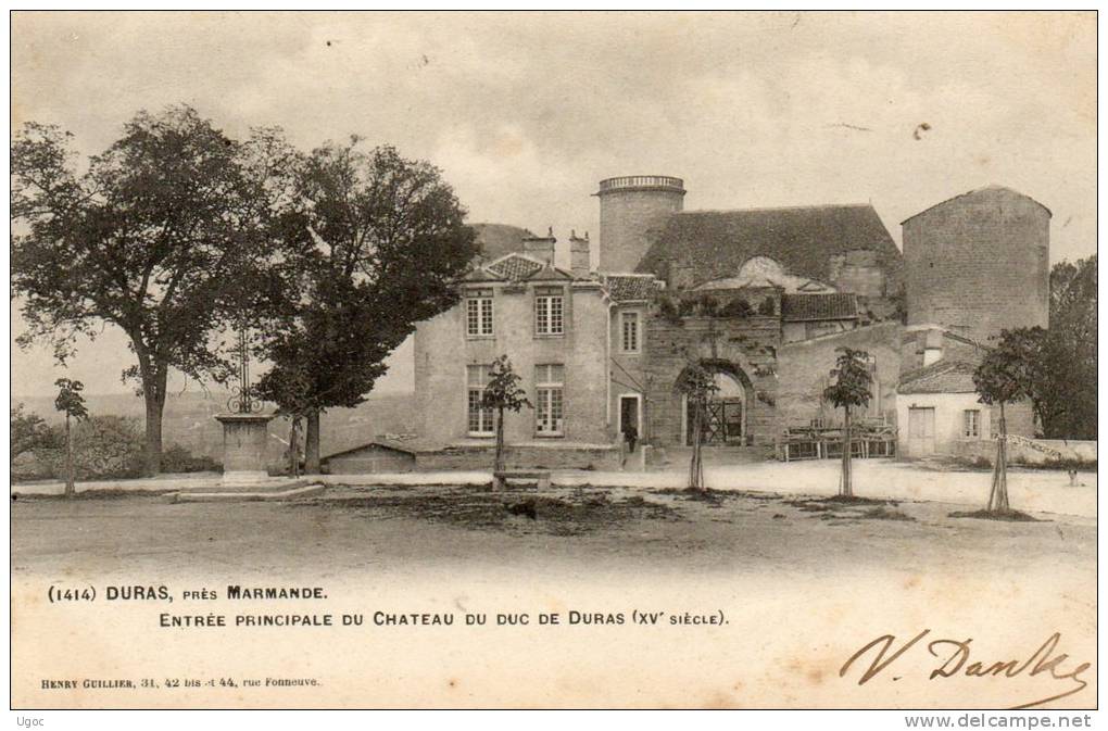 CPA - 47 - DURAS, Près Marmande - Entrée Principale Du Château Du Duc De Duras ( XVe Siècle ) - 038 - Autres & Non Classés