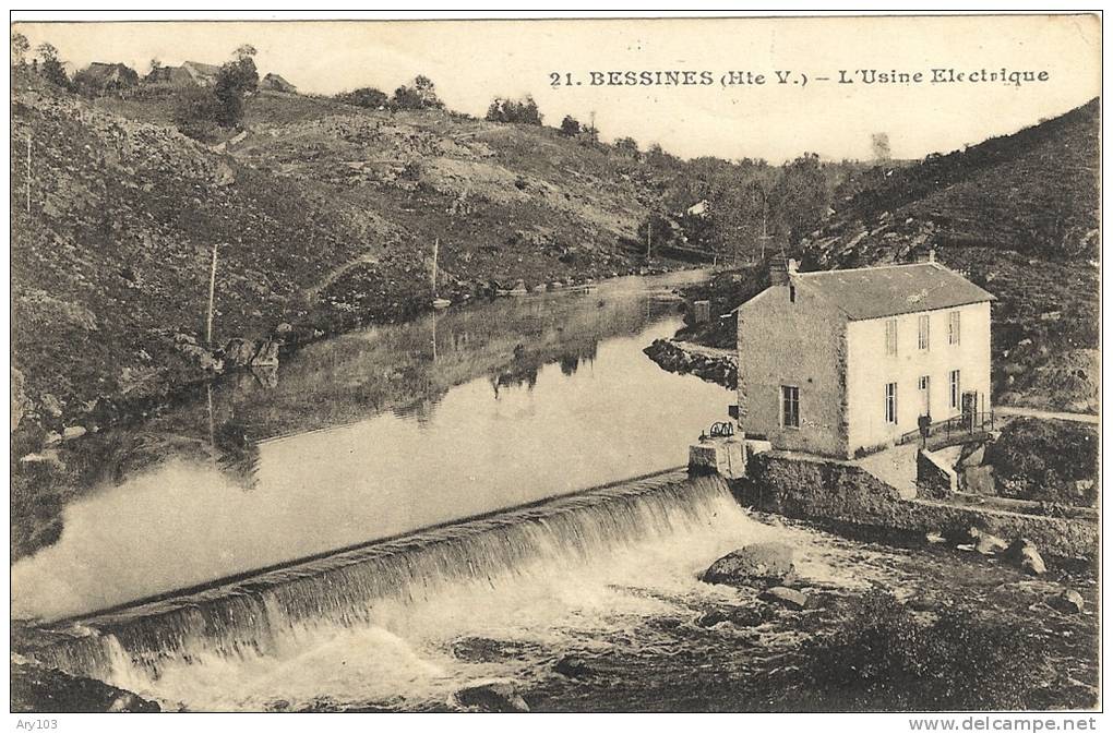 87 H V.-  Bessines _ L´usine électrique - Bessines Sur Gartempe