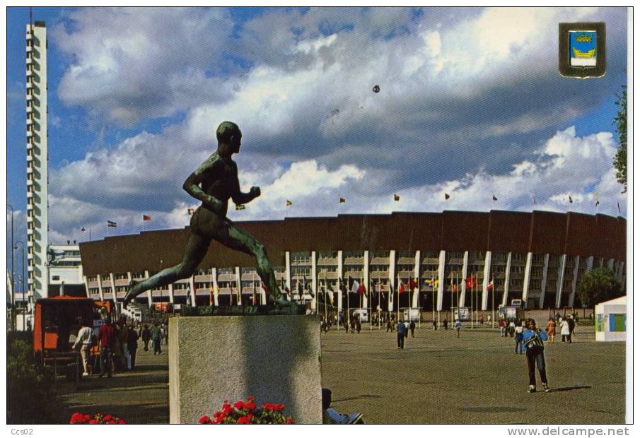 Helsinki Helsingfors Suomi Finland, Paavo Nurmen Patsas Ja Olympiastadion 1974 - Finnland