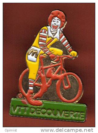 17475-m'c Donalds.clown.VTT Decouverte.cyclisme.signé Trade Union - McDonald's
