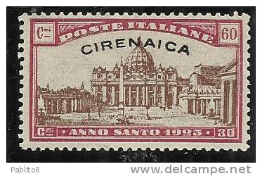 CIRENAICA 1925 ANNO SANTO 50c+25c MNH - Cirenaica