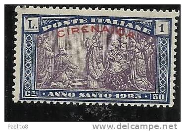 CIRENAICA 1925 ANNO SANTO 50c+25c MNH - Cirenaica