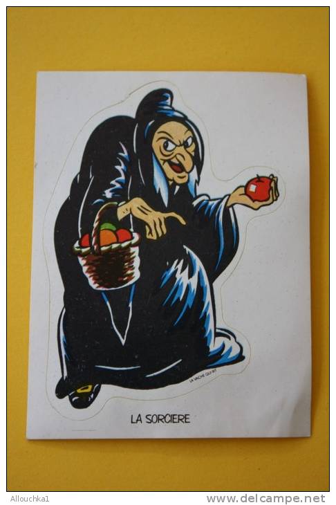 LA SORCIERE &gt;  BLANCHE NEIGE &gt; 7 NAINS CARTE DE COLLECTION FIGURINE AUTOCOLLANTE ADHESIVE &gt; FROMAGERIE BEL &gt; - Other & Unclassified