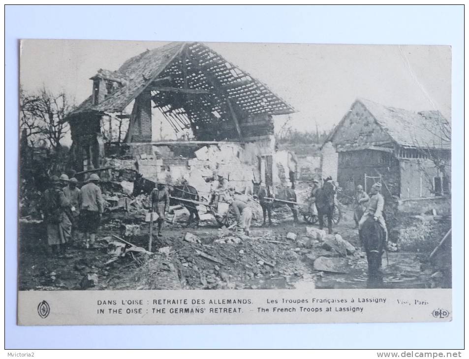 Dans L'OISE, Guerre 1914, Les Troupes Francaises à LASSIGNY - Lassigny