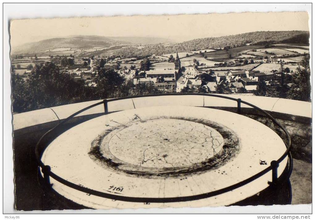 CHATEAU-CHINON--datée 1963--Vue Générale(Table D´orientation) ,cpsm Pt Format  éd Imp Bourgeois--cachet BLISMES - Chateau Chinon