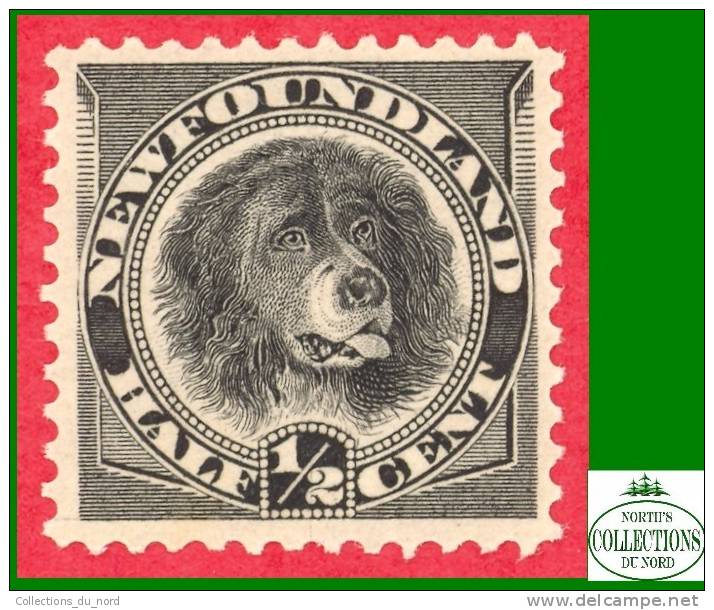 Canada Newfoundland # 58 Scott - Unitrade - Mint - Dog - Dated: 1894 / Chien - Neuf - 1865-1902