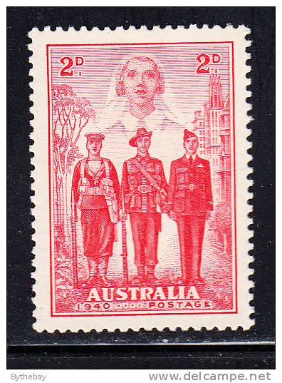 Australia Scott #185 Mint Hinged 2p Nurse, Sailor, Soldier, Aviator - Neufs