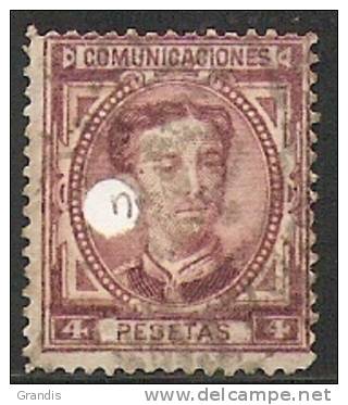 Telegraaf 1876/77 Ed.nr.181T (4 Pesetas) - Telegramas