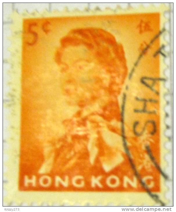 Hong Kong 1962 Queen Elizabeth II 5c - Used - Ongebruikt