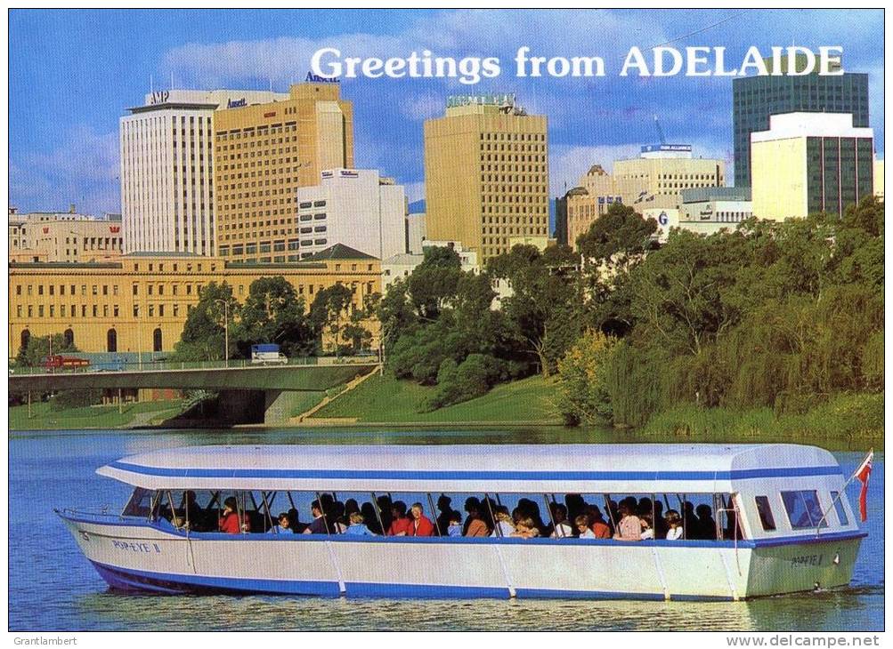 Famous Popeye Boat On Torrens River Adelaide, Posted 1992 - Adelaide