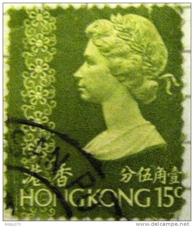Hong Kong 1973 Queen Elizabeth II 15c - Used - Oblitérés