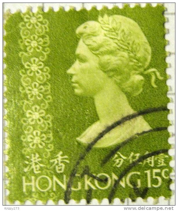 Hong Kong 1973 Queen Elizabeth II 15c - Used - Usados