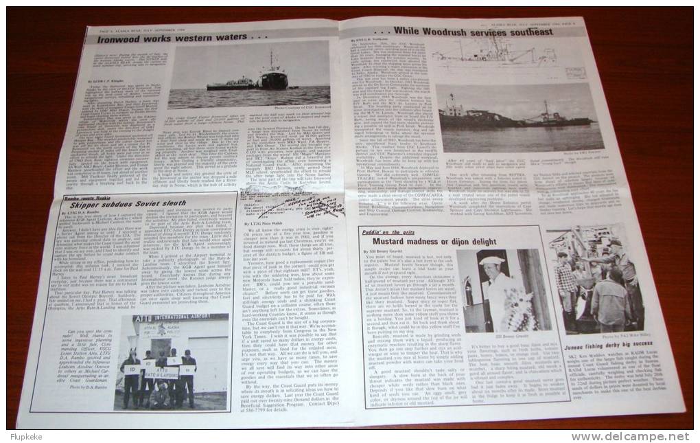 U.S. Coast Guard Alaska Bear Volume 2 Issue 4 July-september 1984 Sherman Brings Sailors Home From USSR - Transportation