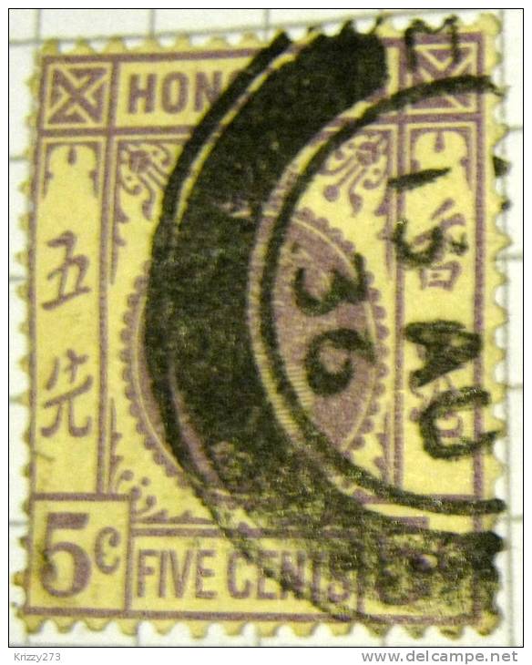 Hong Kong 1912 King George V 5c - Used - Oblitérés