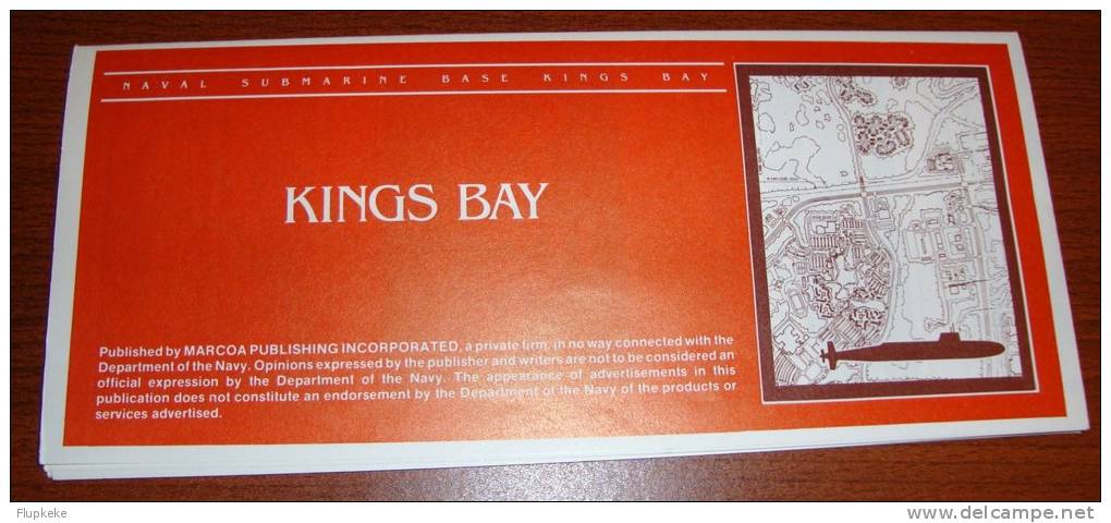 U.S. Navy Naval Submarine Base Kings Bay Map - Militair / Oorlog