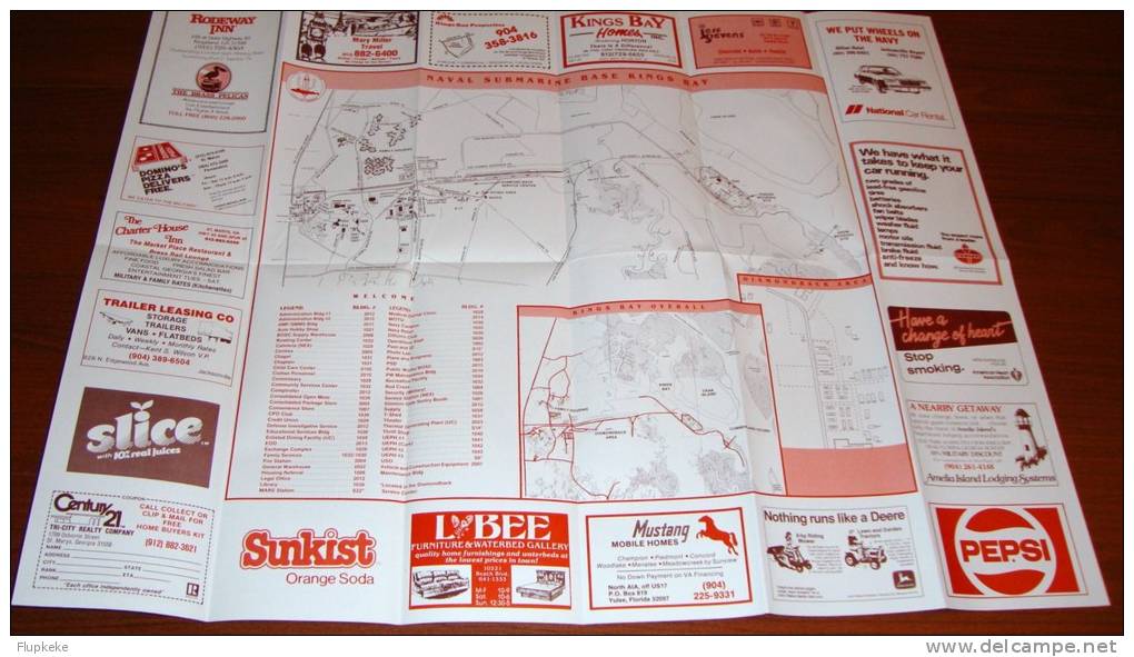 U.S. Navy Naval Submarine Base Kings Bay Map - Krieg/Militär