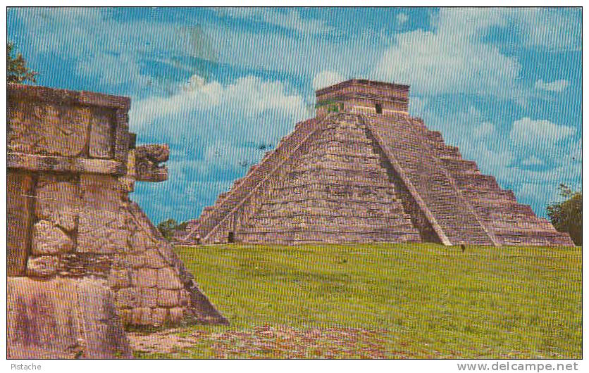 Mexique Mexico - Yucatan - El Castillo - Chichen-Itza - Stamp & Postmark - 2 Scans - Mexico