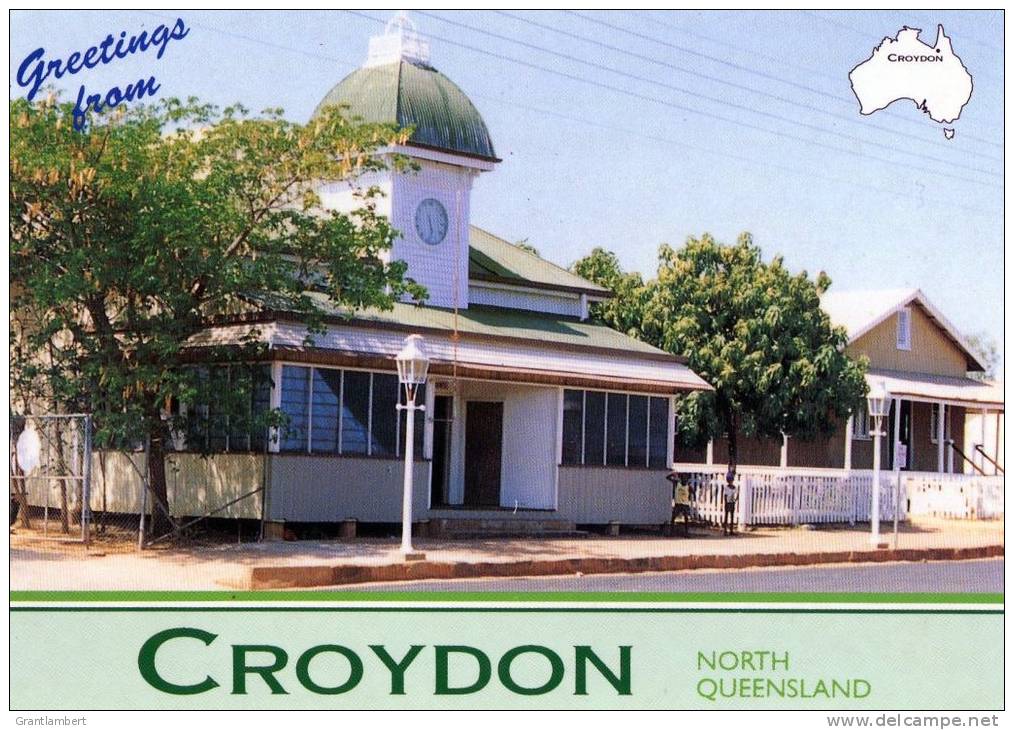 Croydon, North Queensland - Town Hall &amp; Courthouse Unused - At Base Of Gulf Of Carpentaria - Sonstige & Ohne Zuordnung
