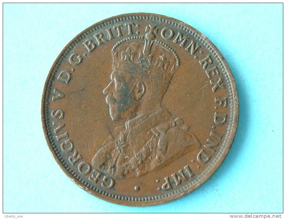 1921 - ONE PENNY / KM 23 ( Uncleaned Coin / For Grade, Please See Photo ) !! - Penny