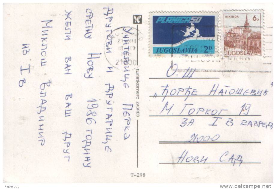 PPC WITH PLANICA SKIING STAMP AS ADDITIONAL - Lettres & Documents