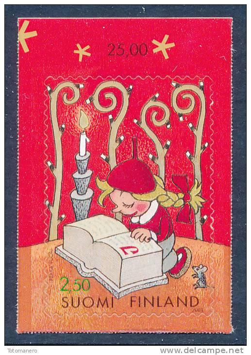 FINLAND/Finnland 2001 Christmas 2,50mk Self Adhesive** - Unused Stamps