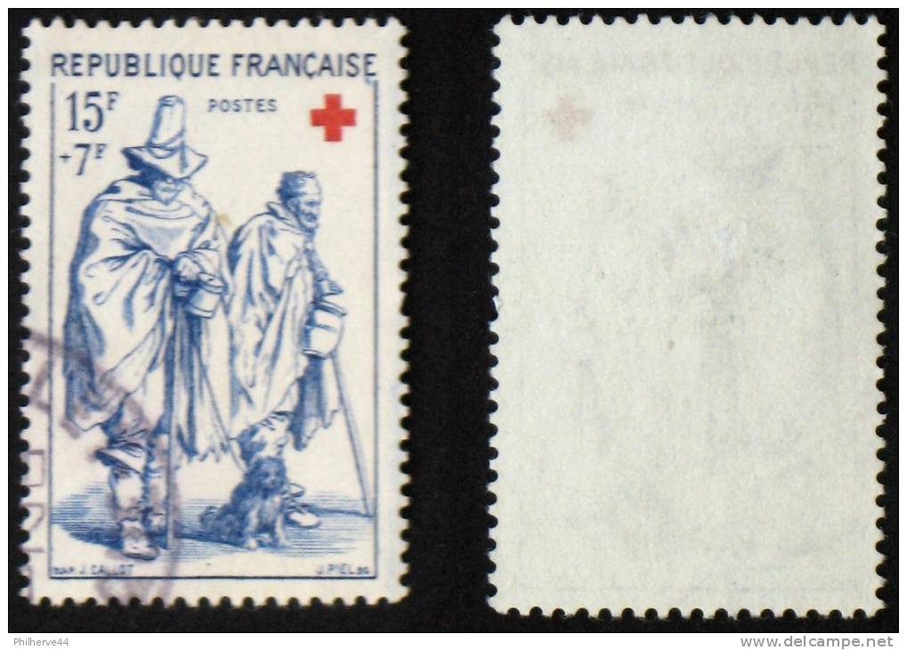 N° 1140 CROIX ROUGE 1957 TB Cote 4€ - Used Stamps