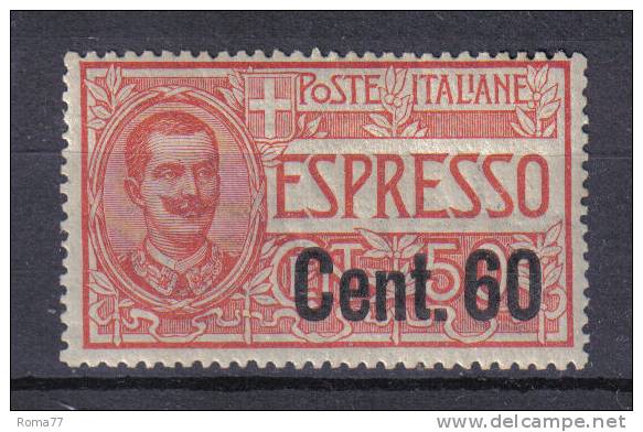 3RG617 - REGNO 1908, Espressi : Serie N. 6  *  Mint - Exprespost