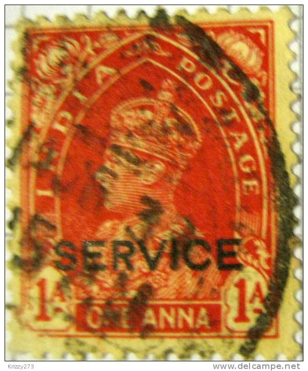 India 1937 King George VI 1a Stamped Service - Used - Otros & Sin Clasificación