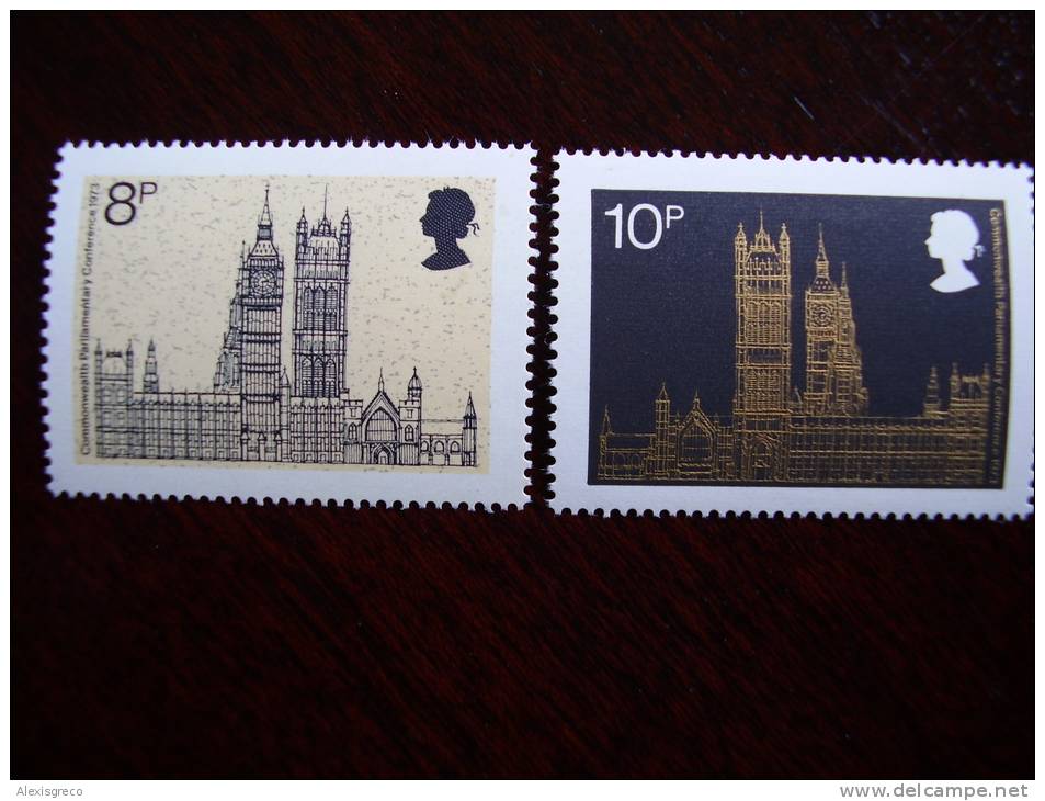 GB 1973 COMMONWEALTH PARLIAMENTARY CONFERENCE Issue TWO Stamps To 10p. - Unclassified