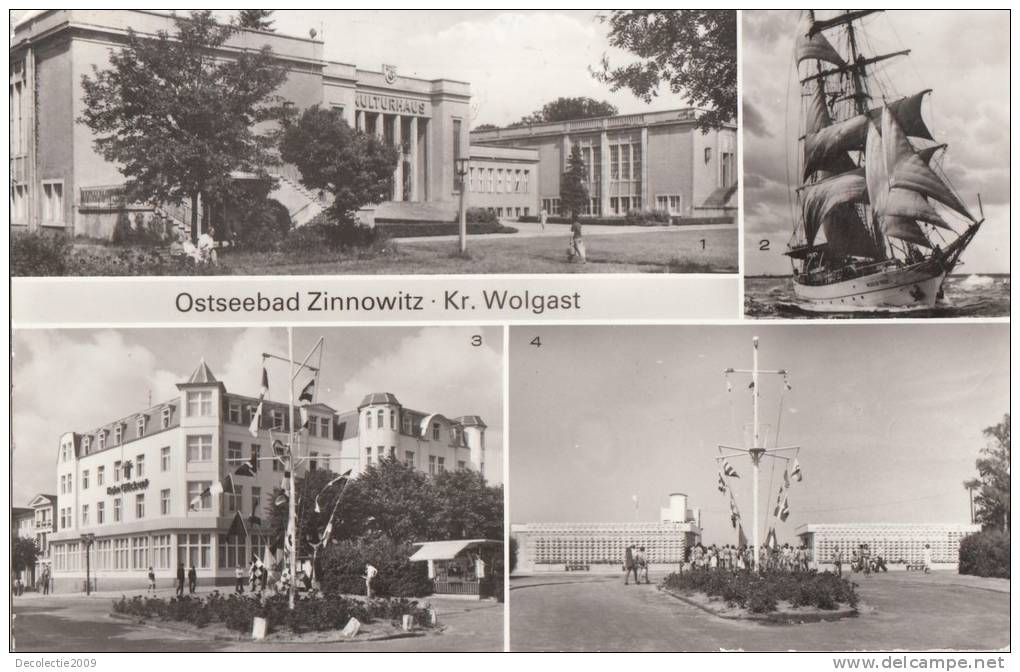 B35129 Ostseebad Zinnowitz Kr Wolgast Multi Views Used Good Shape - Wolgast