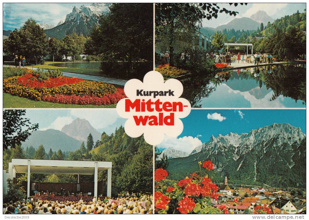 B35141 Kurpark Mittenwald Used Good Shape - Mittenwald