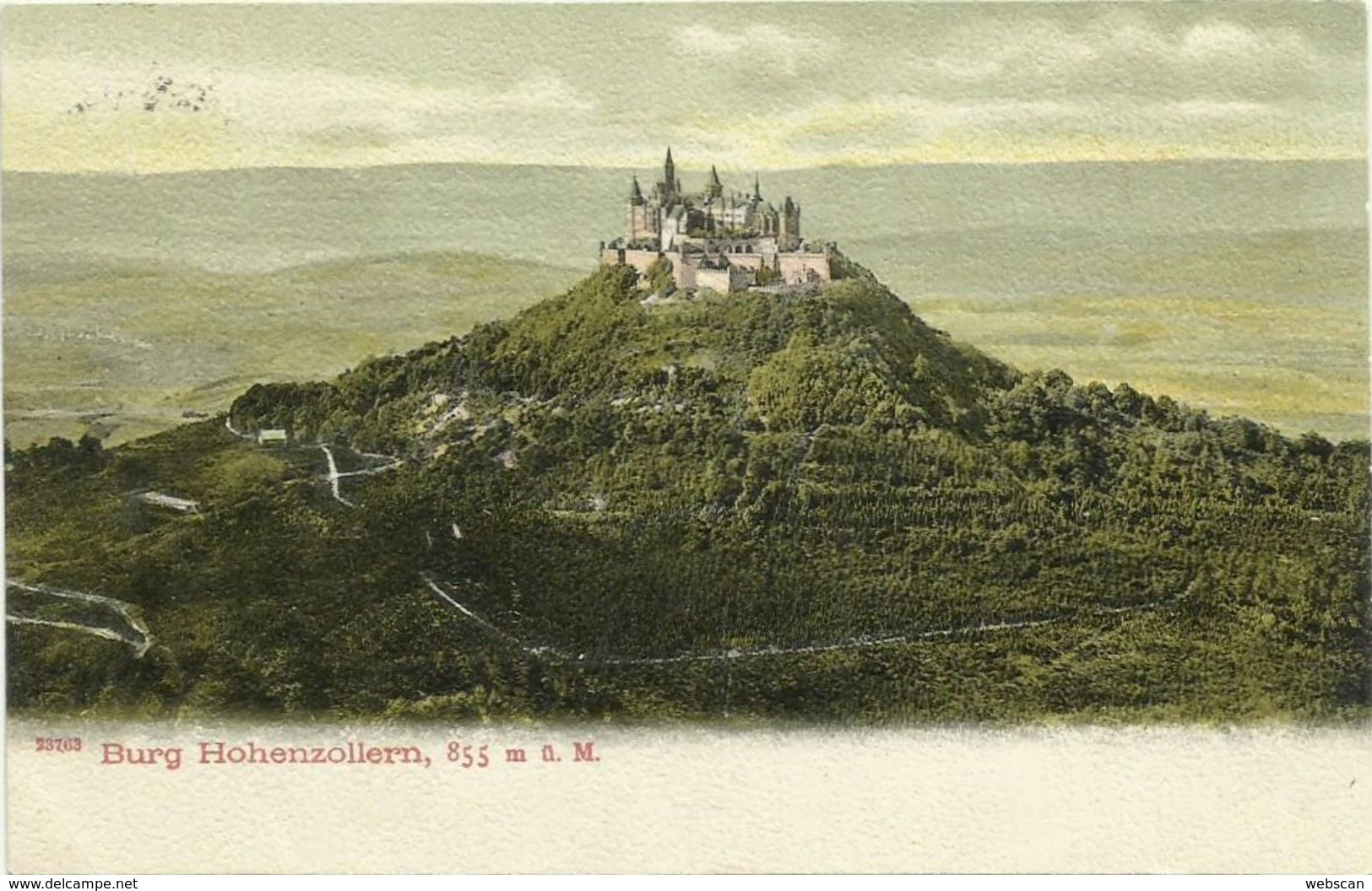 AK Burg Hohenzollern Hechingen Farblitho 1904 #16 - Hechingen