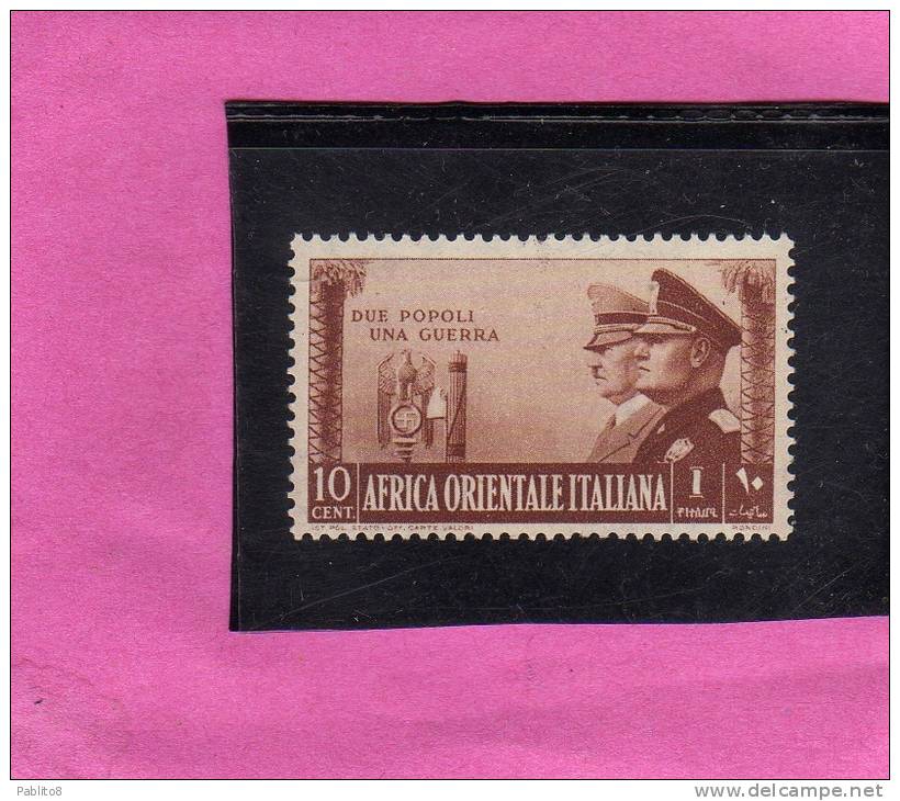 AFRICA ORIENTALE ITALIANA 1941 ASSE ITALO-TEDESCA 10c MNH - Italienisch Ost-Afrika