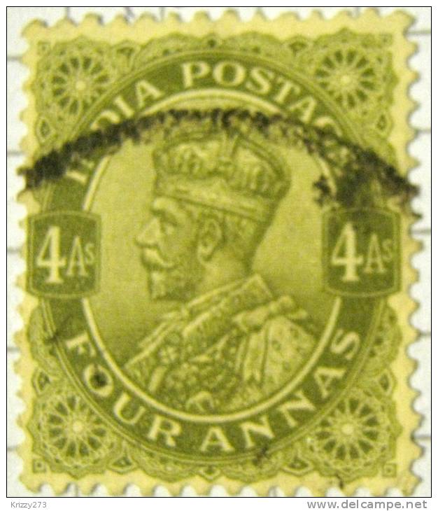 India 1932 King George V 4as - Used - 1936-47 Roi Georges VI