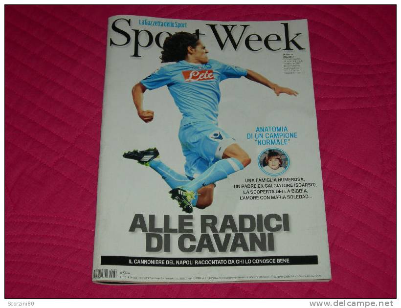 Sport Week N° 560 (n° 36-2011) EDINSON CAVANI NAPOLI - Deportes