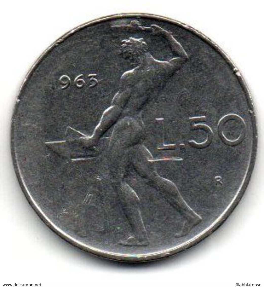 1963 - Italia 50 Lire     ----- - 50 Lire