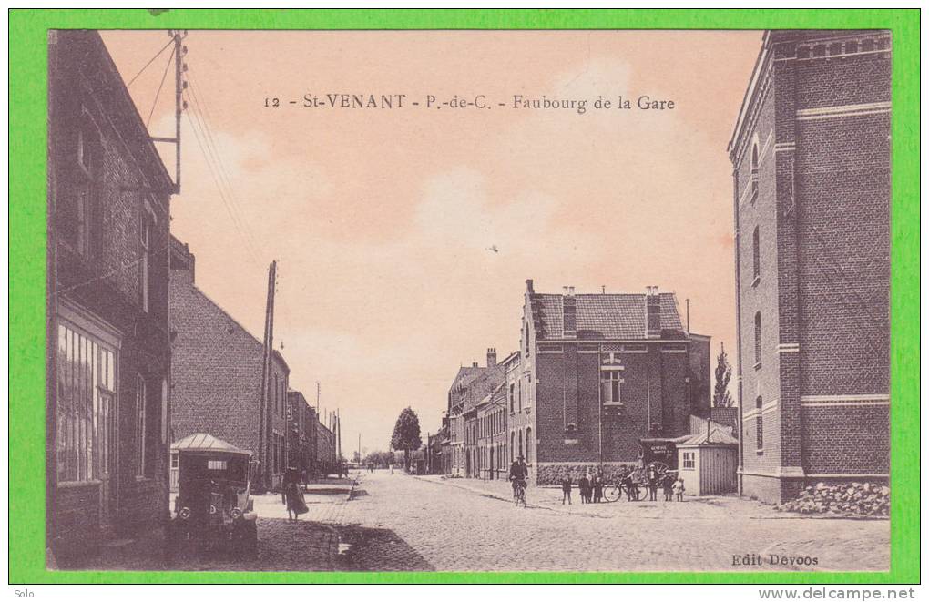 SAINT VENANT - Faubourg De La Gare (Voiture Et Calèche) - Autres & Non Classés