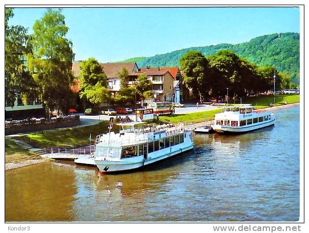 Münchhausenstadt Bodenwerder. Am Anleger - Bodenwerder