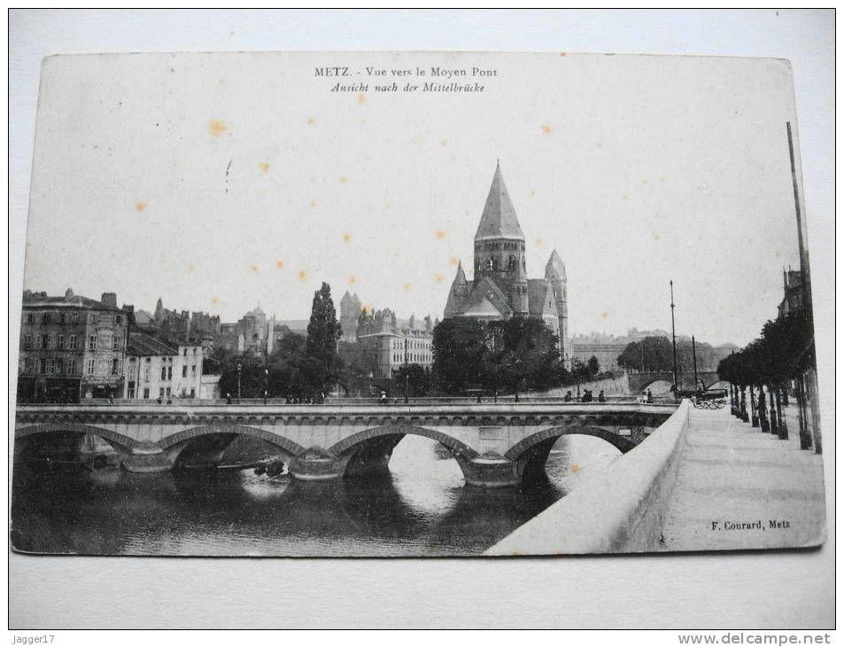 Metz- Ansicht Nach Der Mittelbrücke - Metz