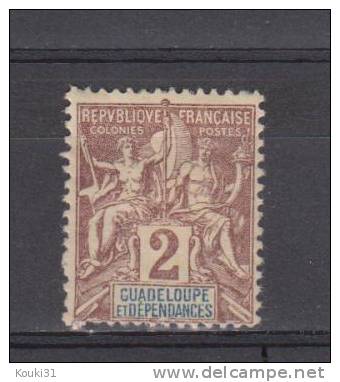 Guadeloupe YT 28 * - Unused Stamps