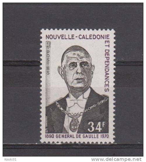 Nouvelle-Calédonie YT 377 ** :  De Gaulle - Ungebraucht