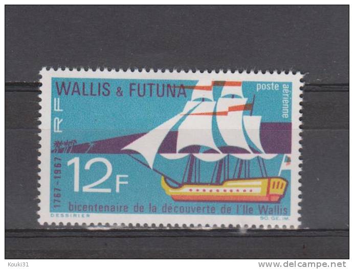 Wallis Et Futuna YT PA 31 * : Voilier Et île Wallis - 1967 - Neufs