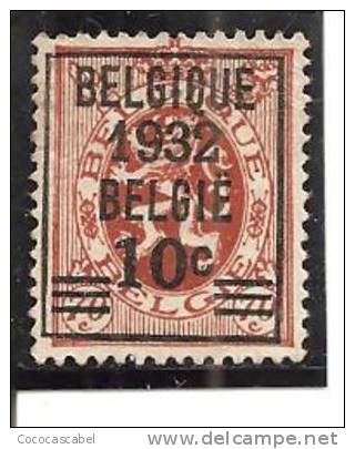 Bélgica - Belgium - Yvert  334 (MH/(*)). - Typos 1929-37 (Heraldischer Löwe)