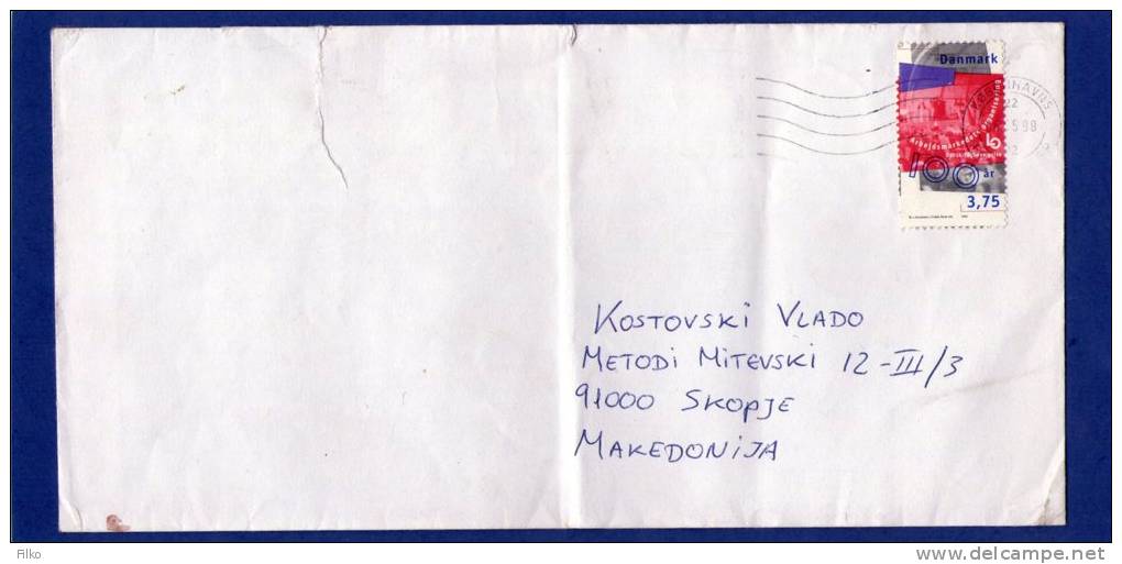 Denmark Cover Kobenhavns: 06.05.1998,sent To  Skopje - Macedonia,as Scan - Storia Postale