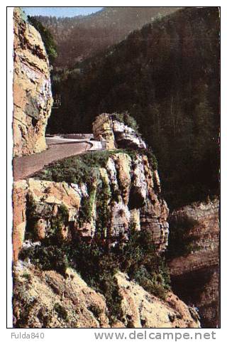 CPM.  FRANCHE-COMTE.   Route De Saint-Claude à La Faucille.   1961. - Franche-Comté